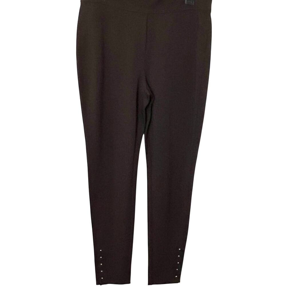 CHICO’S HIGH-RISE PULL-ON SKINNY LEG PANTS, WOMENS, U.S. 12 (CHICO'S 2), BROWN